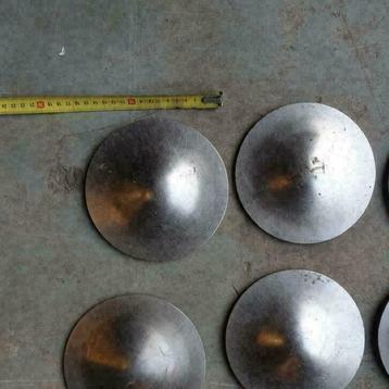 6x metalen RVS markeernagels wegpunaises doorsnede 16 cm beschikbaar voor biedingen