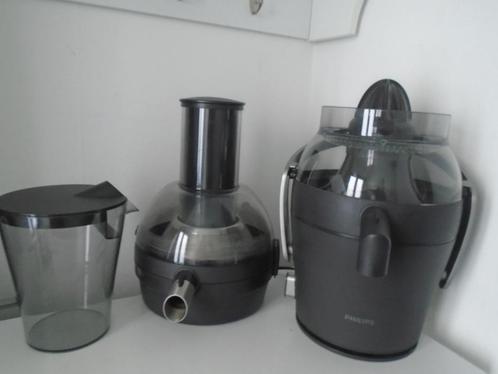 Philips Avance HR1870 Sapcentrifuge Juicer Zwart 2 in 1, Witgoed en Apparatuur, Juicers, Zo goed als nieuw, Sapcentrifuge, Elektrisch