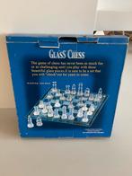 Schaakspel glas, Een of twee spelers, Ophalen of Verzenden, Zo goed als nieuw