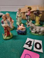 kerststal beelden 13 dlg gips kunststof [b40], Diversen, Kerst, Ophalen of Verzenden