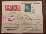 Duits poststuk 1943 gestempeld, Ophalen of Verzenden, Envelop