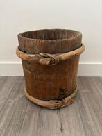 Houten vijzel, Huis en Inrichting, Ophalen, Zo goed als nieuw, Rond, Hout