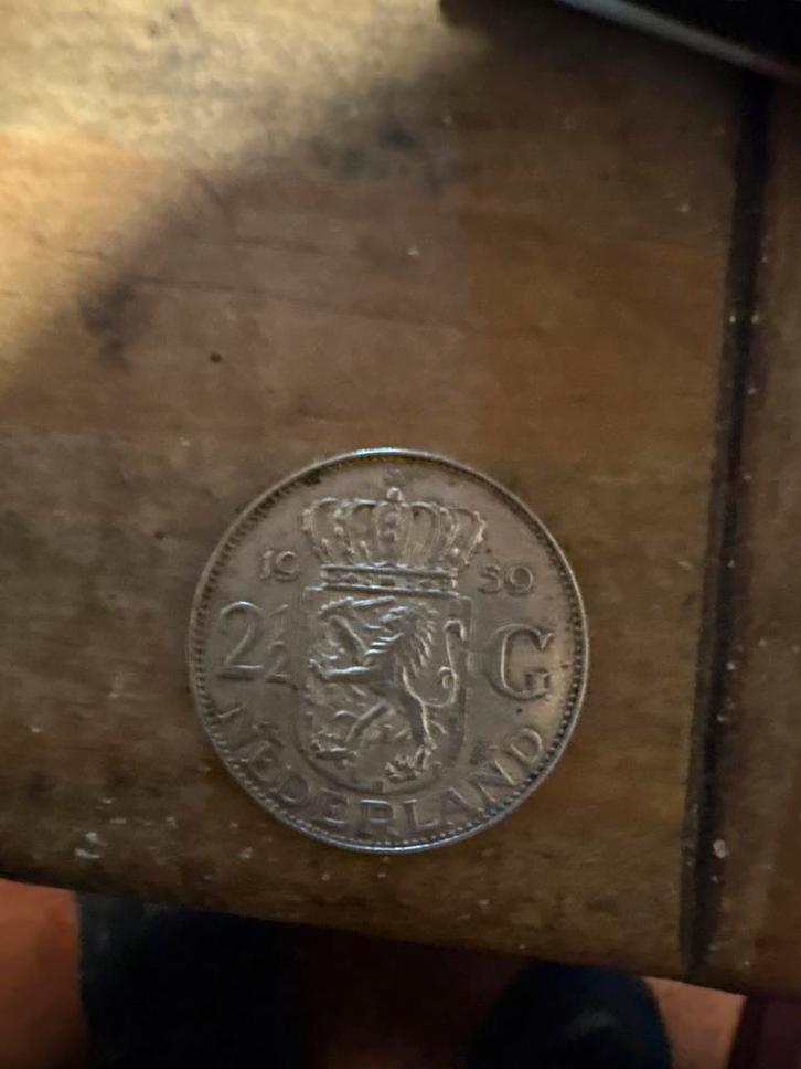 Zilveren 2,5 Gulden Juliana, Postzegels en Munten, Munten | Nederland, Losse munt, 2½ gulden, Koningin Juliana, Zilver, Ophalen of Verzenden