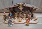 Kerststal, 14 figuren, zie foto's., Diversen, Kerst, Ophalen, Gebruikt