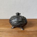 Vintage Metalen Doosje, Sieradendoosje met Kuikentje, Ei, Ophalen of Verzenden