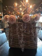 2 Vensterbank Manden met Kunstbloemen, Ophalen, Zo goed als nieuw, Binnen