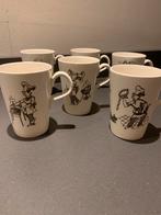 Petrus regout california - 6 bekers - vintage, Keramiek, Ophalen of Verzenden, Zo goed als nieuw, Overige stijlen