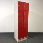 Lockerkast 10-deurs - Rood | 196 x 60 x 50 cm 25439, Huis en Inrichting, Kasten | Ladekasten, Ophalen, Gebruikt, 50 tot 100 cm
