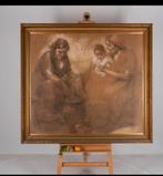 Han van Meegeren schilderij - 135x125cm - Museumglas, Ophalen