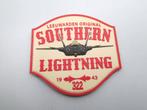 PVC patch RNLAF 322 Squadron Southern Lightning, Verzamelen, Verzenden, Luchtmacht, Nederland, Embleem of Badge