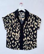 Shein Topje - Maat S - Zwart/Beige Print, Ophalen of Verzenden, Zo goed als nieuw, Maat 36 (S), Zwart