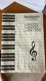 Papieren gebruiksaanwijzing voor keyboard Technics, Muziek en Instrumenten, Keyboards, Ophalen, 61 toetsen, Technics