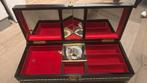 Chinees sieradenbox met ballerina, Sieraden, Tassen en Uiterlijk, Beautycases, Gebruikt, Bruin, Met spiegeltje(s), Ophalen of Verzenden