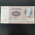 100 kroner Denemarken 1972 jaar, Postzegels en Munten, Bankbiljetten | Europa | Niet-Eurobiljetten, Los biljet, Ophalen of Verzenden