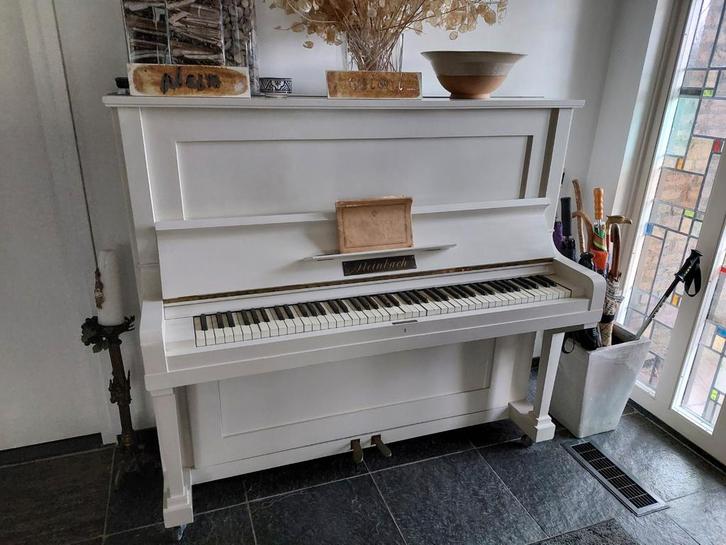 Steinbach Piano - Sfeervol Interieurstuk, Muziek en Instrumenten, Piano's, Gebruikt, Piano, Wit, Ophalen
