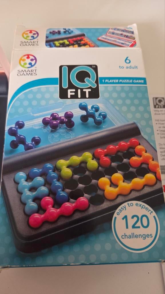 IQ Fit puzzelspel - Smart Games - 120 uitdagingen, Ophalen of Verzenden