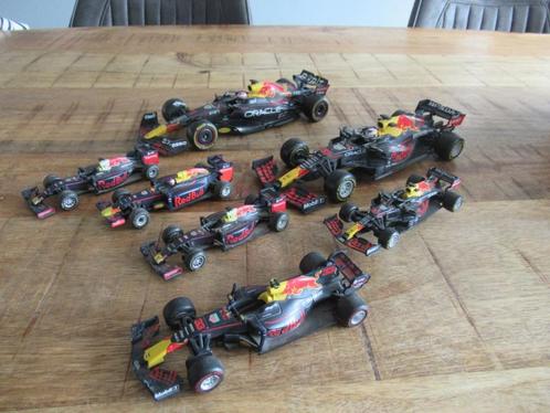 7 verschillende Burago Max Verstappen Red Bull Racing, Hobby en Vrije tijd, Modelauto's | 1:24, Zo goed als nieuw, Auto, Bburago