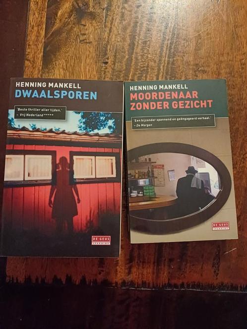 Henning Mankell - Wallander - 2 Boeken, Boeken, Detectives, Gelezen, Ophalen of Verzenden