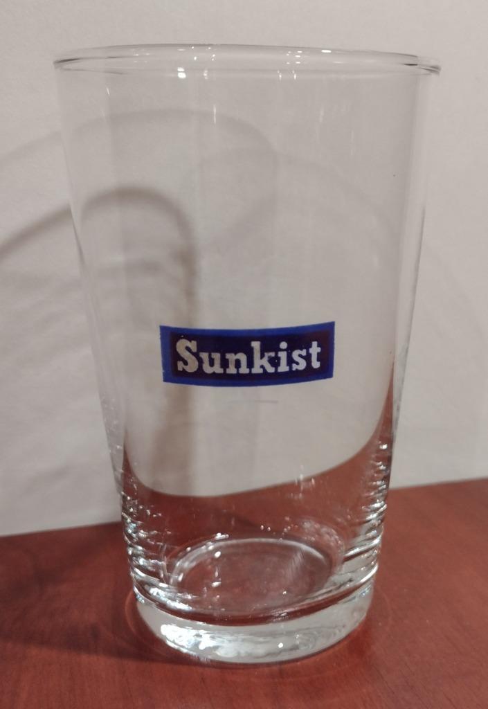 Vintage Sunkist Limonade Glaasje 16cl Jaren ‘70. (A2), Verzamelen, Merken en Reclamevoorwerpen, Gebruikt, Gebruiksvoorwerp, Ophalen of Verzenden