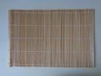 5080-12 : 6 bamboo placemats / Japanse placemats 44 X 30 CM, Huis en Inrichting, Woonaccessoires | Onderzetters, Bord, Ophalen of Verzenden