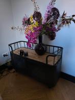 Trolley nachtkastje drankenkastje, Huis en Inrichting, Ophalen, Gebruikt, Hout, 55 tot 70 cm