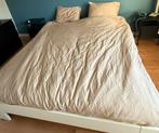 Dekbed overtrek, Beige, Tweepersoons, Ophalen of Verzenden, Zo goed als nieuw