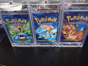 Pokemon Base set boosters art set (2x heavy, 1x light) beschikbaar voor biedingen