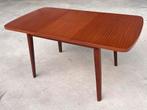 Vintage uitschuifbare tafel Deens design | eettafel jaren 60, Ophalen, Gebruikt, 100 tot 150 cm, 50 tot 100 cm