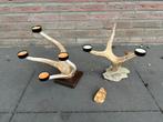 Geweikandelaar.gewei.edelhert.damhert.geweien.waxinelichtjes, Huis en Inrichting, Ophalen of Verzenden, Nieuw, Overige materialen