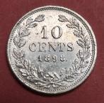10 cent 1898. Pr., Zilver, Ophalen of Verzenden, 10 cent, Koningin Wilhelmina
