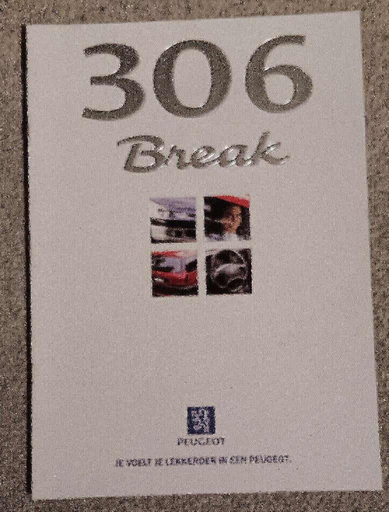 Peugeot 306 Break brochure, 1998, Verzenden, Zo goed als nieuw, Peugeot