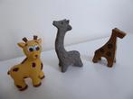 3 kleine giraffen divers van aardewerk (3), Verzamelen, Dierenverzamelingen, Ophalen of Verzenden, Zo goed als nieuw, Wild dier