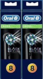 Oral-B Opzetborstels Cross Action Black Edition 16 Stuks, Sieraden, Tassen en Uiterlijk, Uiterlijk | Mondverzorging, Ophalen, Nieuw