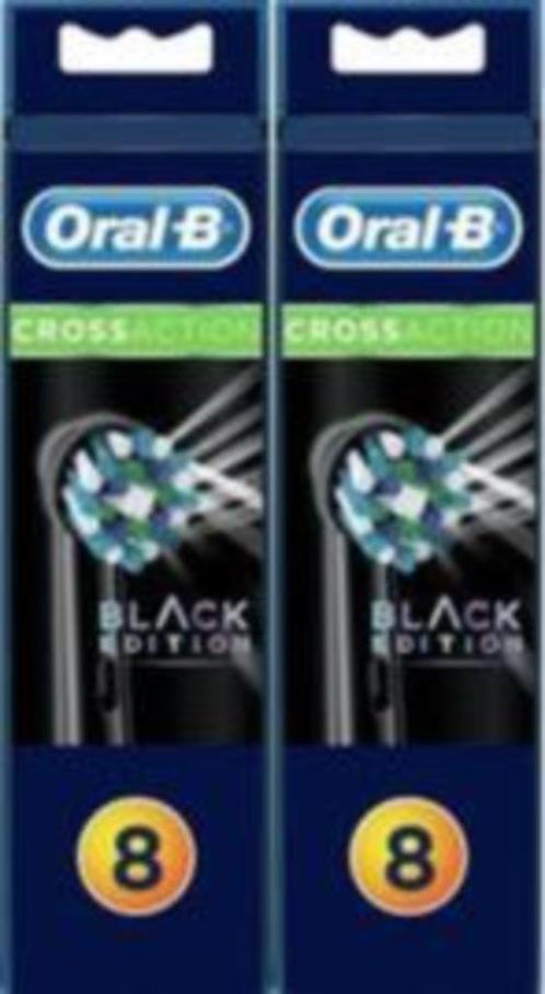 Oral-B Opzetborstels Cross Action Black Edition 16 Stuks, Sieraden, Tassen en Uiterlijk, Uiterlijk | Mondverzorging, Nieuw, Opzetborstel