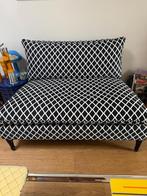 Eichholtz Maxwell Kanapé - Zwart/Wit Ruit Design, Ophalen, Zo goed als nieuw, Stof, 75 tot 100 cm