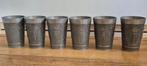 6 tinnen bekers / bokalen. Vintage Duitsland Grenningloh, Antiek en Kunst, Antiek | Tin, Ophalen