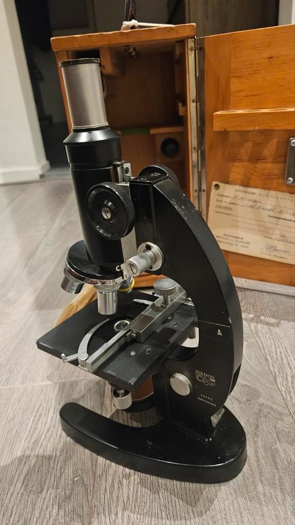 Beck Kassel CBS Microscoop - Vintage, Audio, Tv en Foto, Optische apparatuur | Microscopen, Gebruikt, Biologische microscoop, Minder dan 400x