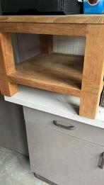 Teak houten salon tafel 60x60x45, Huis en Inrichting, Tafels | Salontafels, Ophalen, Gebruikt, 50 tot 100 cm, 50 tot 100 cm