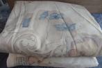 2 x beige bedrukt gordijn - 150 breed x 170 hoog, Gebruikt, Beige, 150 tot 200 cm, Ophalen of Verzenden