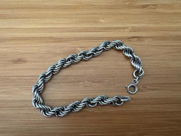NIEUWSTAAT zilveren armband stevige KOORDSCHAKEL 31 GRAM beschikbaar voor biedingen