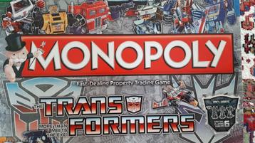 bordspel nieuw Monopoly Transformers Monopolie gelimiteerd  beschikbaar voor biedingen