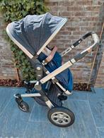 Combi Kinderwagen || Joolz || Denim Blauw || Wieg+Zitting., Kinderen en Baby's, Kinderwagens en Combinaties, Overige merken, Verstelbare duwstang