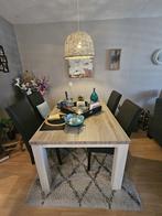 Eettafel met 4 stoelen, Ophalen, Gebruikt, 50 tot 100 cm, Vijf personen of meer