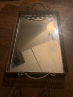 Dienblad sjiek van glas en metaal, Huis en Inrichting, Woonaccessoires | Dienbladen, Ophalen, Zo goed als nieuw, Rechthoekig, Overige materialen