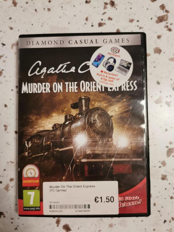 Murder On The Orient Express - PC Game, Spelcomputers en Games, Games | Pc, Gebruikt, Avontuur en Actie, 1 speler, Vanaf 3 jaar