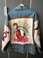 Jacket Jeans Happiness Power - ONESIZE, Ophalen of Verzenden, Zo goed als nieuw, Maat 38/40 (M), Blauw