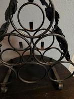 Antieke wijnfles houder van ijzer, Ophalen, Zo goed als nieuw, Minder dan 5 flessen, Metaal