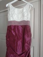 trouwjurk avondjurk maat 40 - 42 kleur fuchsia, Ophalen, Zo goed als nieuw, Roze, Trouwjurk