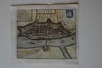 KAMPEN PLATTEGROND CAMPEN GUICCIARDINI 1652-1662 Gravure E2, Gelezen, Verzenden, Voor 1800, Landkaart