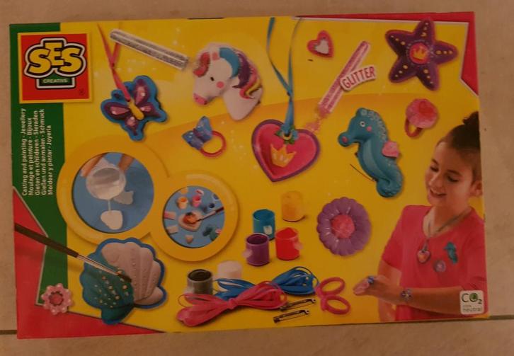 SES Gieten, Gips & Schilderen - Sieraden Set, Kinderen en Baby's, Speelgoed | Educatief en Creatief, Nieuw, Knutselen, Ophalen of Verzenden